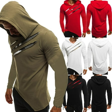 Muscle Fit Men´s Gym Hoodie Bodybuilding Athletic Apparel Pullover ...