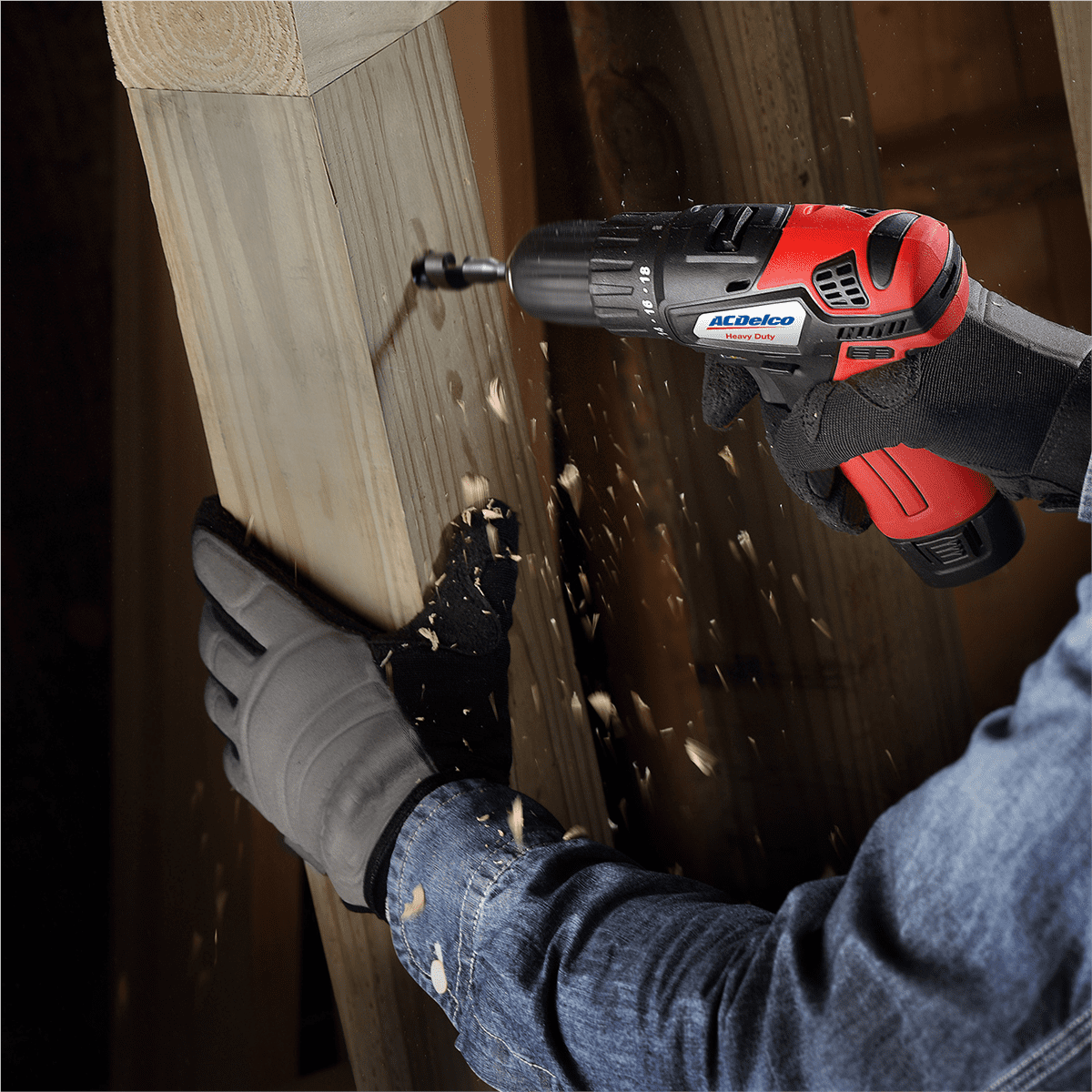 ACDelco ACDelco ARW1208-K10 G12 Series 12V Cordless Li-ion 1/4"Impact Driver, 3/8" Ratchet Wrench & 2-Speed Drill Driver Combo Tool Kit with 2 Batteries