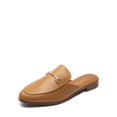 thumbnail image 1 of Zapatos DREAM PAIRS Mules Sin Talón con Hebilla Color Tan Talla 9.5, 1 of 7