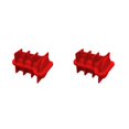 thumbnail image 2 of Inteprter Moldes para cubitos de hielo, divertidos cubos de café helado, molde para beber para regalos de fiesta Rojo 2piezas, 2 of 6