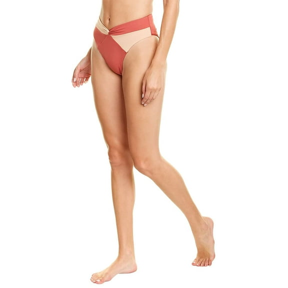 L*Space Color-Block Nancy Lee Bottoms Bitsy Brick/Champagne SM