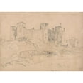 thumbnail image 3 of John Sell Cotman 24x18 Black Modern Framed Museum Art Print Titled - Framlingham Castle, Suffolk (ca. 1815), 3 of 5
