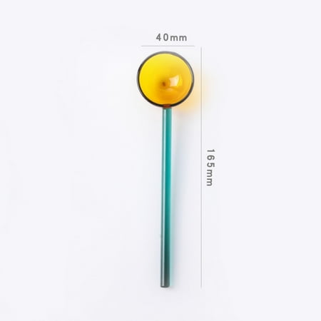 

Long Handled Tea Coffee Spoon New Fashion Tranparent Glass Ice Cream Dessert Tea Mixing Spoon Tableware Bar Kitchen Accessories
