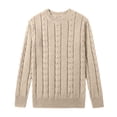 thumbnail image 3 of Women's Warm Cable Knit Top and Long Skirt Winter Ensemble Set, 3 of 9