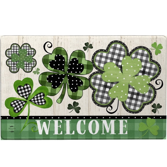 Briarwood Lane Patterned Shamrocks Comfort Mat