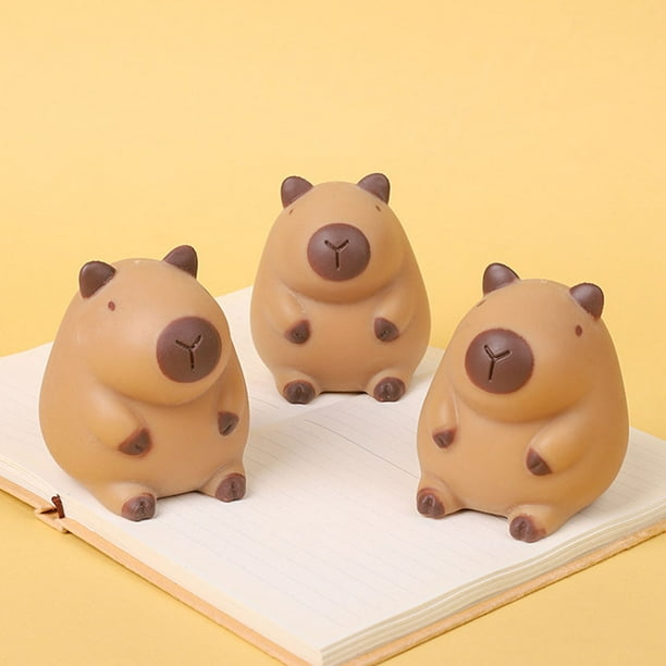 Mini juguete capibara mochi divertido juguete para apretar suave y adorable pelota para apretar regalo de cumpleaños para niños