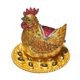 thumbnail image 3 of Caja de almacenamiento de joyas con estatua de pollo, organizador de baratijas, caja de recuerdos, organizador de pendientes para collar, dormitorio, Oro, 3 of 8