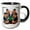 Black/White, variant on 3drose, Funny Cool Capybaras Playing Poker Card Game Gambling Abstract, 11oz Magic Transforming Mug