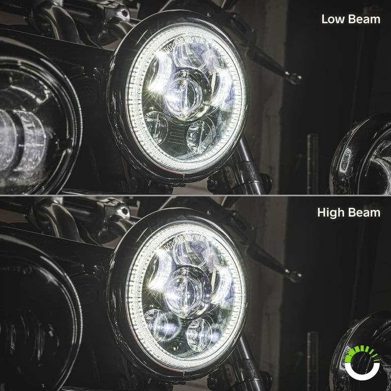 DOT Black 5.75 5/3-4 LED Headlight for Harley Davidson Dyna Street Bob  FXDB