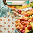 thumbnail image 6 of Tropical Papaya Canvas Tote Bag – Reusable Grocery Bag with Cute Exotic Fruit Print, Kawaii Illustration & Eco-Friendly Design for Summer Vibes, 6 of 7