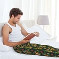 thumbnail image 5 of Bingfone Mask Tropical Flower Mens All Over Print Sleep Pajama Pants-Medium, 5 of 5