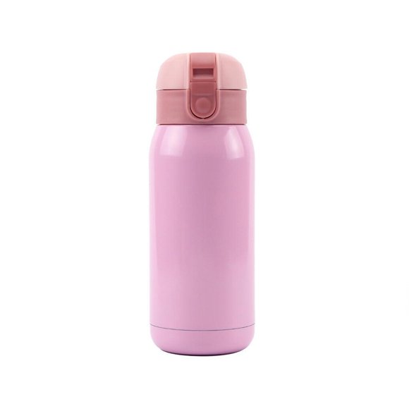 Botella de agua Cateissary 200ML gran capacidad Mini taza de café Acero aislados dibujos animados Rosado 360ml