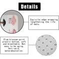 thumbnail image 6 of 4PCS Gold Glitter Hello Gorgeous Shower Curtain Sets, Watercolor Pink Floral Black and White Striped Perfume Makeup Modern Fashion Women Bathroom Decor, Non-Slip Bath Mat Toilet Rug, Hibiscus, 6 of 7