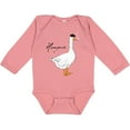 thumbnail image 3 of Inktastic French Goose says Honque Boys or Girls Long Sleeve Baby Bodysuit, 3 of 5