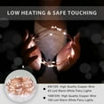 thumbnail image 2 of USB Plug In 33ft 100 LED Micro Copper Wire Fairy String Lights Waterproof for Indoor Outdoor Home Party Xmas Garland Decor,Warm Wh, 2 of 8