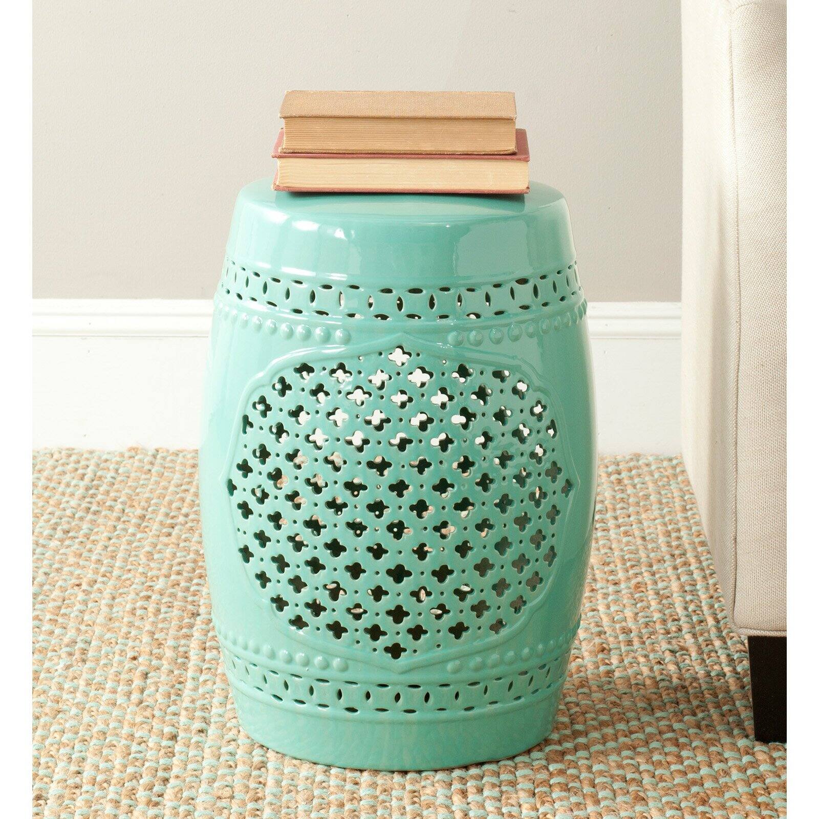 Safavieh Quatrefoil Garden Stool