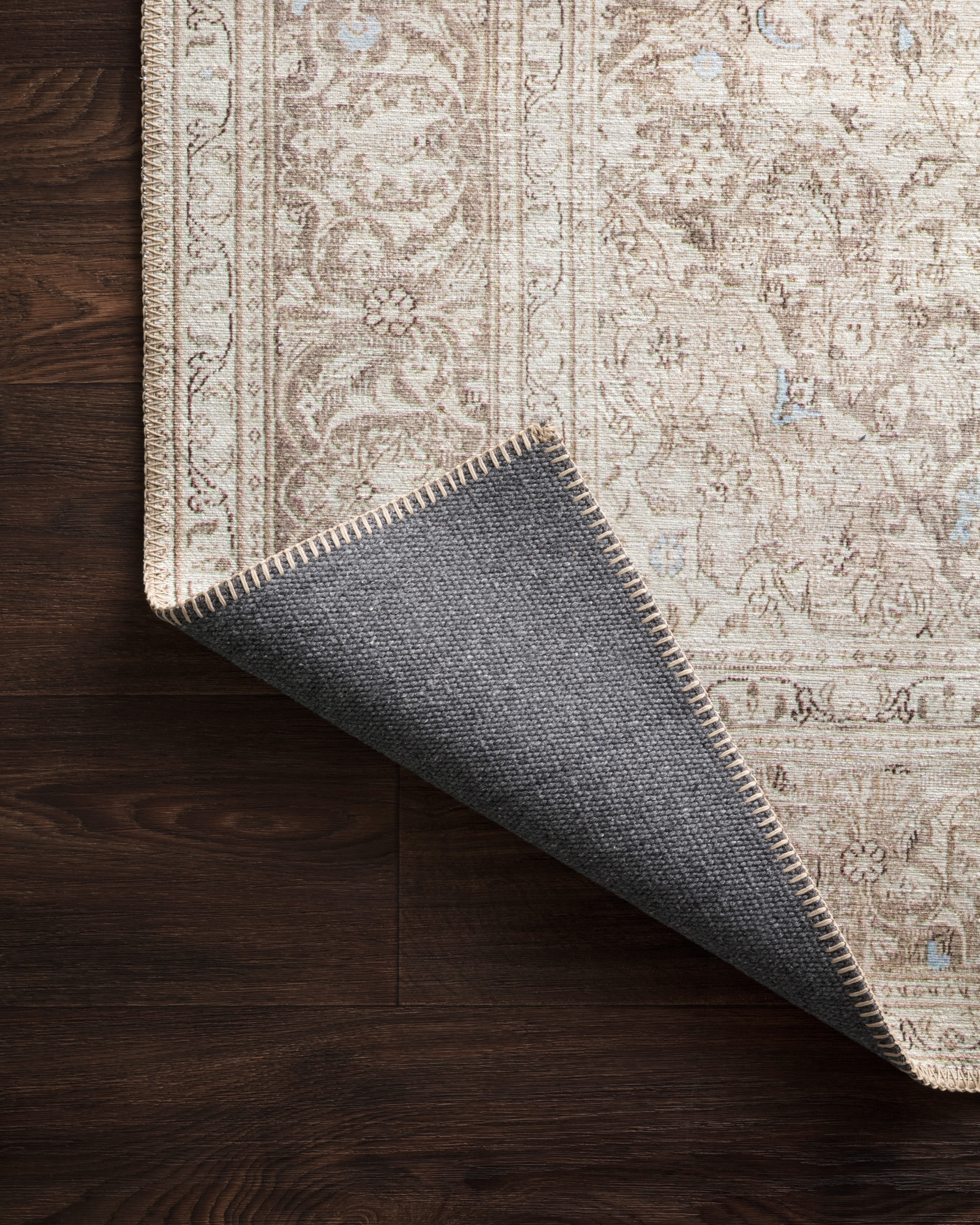 Loloi Loren Collection LQ-03 Sand / Taupe Oriental Area Rug 7'-6" x 9'-6"