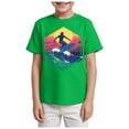 thumbnail image 1 of DXOUPM T-Shirts Décontractés pour Garçons Été Col Rond Haut T-Shirts Manches Courtes Blouse Polyvalente Tenue Quotidienne, 1 of 3