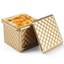 Square Loaf Pan with Lid Toast Mold Bread Pullman Cover Non-Stick Mini Water Cube Box