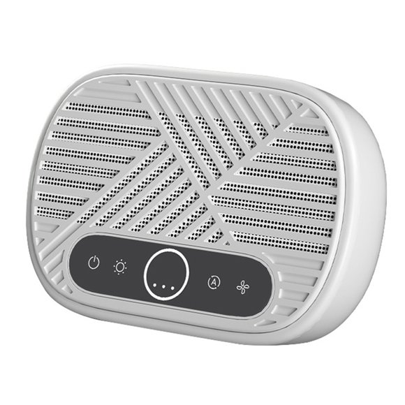 Air Purifiers for Home H12 HEPA Fresheners Air Cleaner for Removal Formaldehyde Smoke Dander Hair Smell Negative Ion Type-C Powered Portable Car Air Purifier with Purple Light Aromatherapy Stick