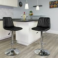 thumbnail image 2 of Flash Furniture Ryan Contemporary Vinyl Barstool, Black, Set of 2, 2 of 8