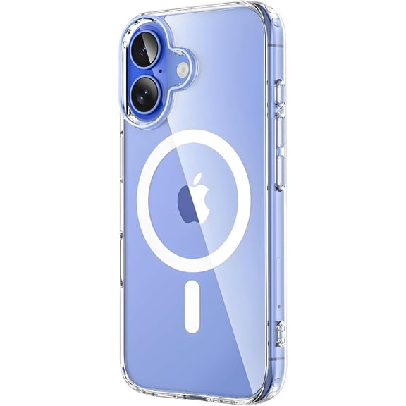 UPTECH 1 Magnetic Clear Case Compatible with iPhone 16 6.1-Inch, MagSafe Compatible, Shockproof Transparent Protective Phone Cover