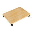 thumbnail image 3 of Tnarru Storage Box Mobile Rolling Stand with Wheels Organizer Stable Movable Accessory Tray Audio Rack Storage Box Holder for Office Wood Color, 3 of 8