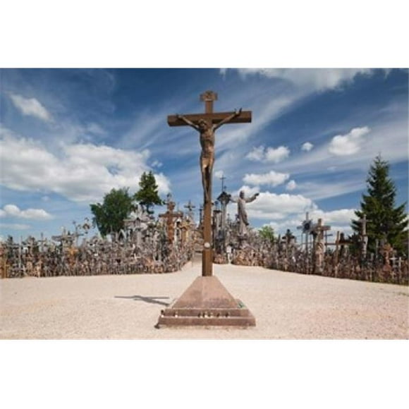 Danita Delimont PDDEU46WBI0040B Lithuania Siauliai Hill of Crosses Christianity I Poster Print by Walter Bibikow, 24 x 15