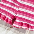 thumbnail image 4 of HAYIMI Toddler Girls Striped Camisole Tops And Lace Shorts Outfit Sets Casual Two Piece Summer Wear Trendy Clothes Sets, 4 of 5