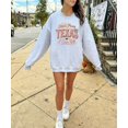 thumbnail image 6 of Shes From Texas I Can Tell Sweatshirt for Women Western Cowgirl Graphic Pullover Gray Sweatshirt Adult X-Large, 6 of 7