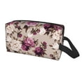 thumbnail image 2 of Goofa Rose Flowers Printed Toiletry Bag with Handle,Large Capacity Travel Makeup Cosmetic Bag for Women, Carry on Airport Airline Compliant Bag, 2 of 9