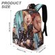 thumbnail image 3 of Aves de Presa-theme Backpack, Campus style schoolbag Bookbag with Adjustable Shoulder Straps And Large Zip Compartment, Unisex Travel Bags.42x30x15cm, 3 of 6
