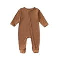 thumbnail image 2 of Kureaily Baby Boys Bodysuits Soft Footed Pajamas With Snap Buttons For Toddler 1 12 Months Warm Winter Fall Outfit 9-12 Months, 2 of 5