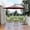 Red, variant on EastVita 10ft Patio Umbrella with Cantilever Design Cantilever Hanging Umbrella with Crank and Cross Base for Patio GardenGrey