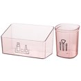 thumbnail image 1 of unbranded 2Ud Organizador Para Joyas Y Cosméticos En Plástico Rosa Para Uso En Oficina Y Hogar, 1 of 8