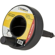 Cobra 84250 84000 Drum Auger, for Use with Most Sink, Shower and Tub Drains,Black , 1/4 in X 25 Ft