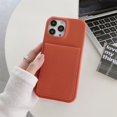 thumbnail image 1 of Adecuado Para IPhone 11 12 13 14 Pro Max Suave TPU Cubierta Trasera Textura Lychee Funda De Teléfono De Cuero De Color Sólido, 1 of 4