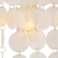 thumbnail image 5 of Capiz Shell Flush Mount Ceiling Light Coastal Seashell Sconce, 9.45" Modern Creative Wall Lamp, Shell-shaped design, Shell Chandelier Wall Sconce, Wall Light, 5 of 7