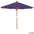 thumbnail image 3 of California Umbrella  7.5' Rd. Marenti Wood Frame, Fiberglass Rib Market Umbrella, Double Wind Vent, Pacifica Fabric, 3 of 5