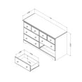 thumbnail image 3 of South Shore Summer Breeze 6-Drawer Double Dresser, Multiple Finishes, 3 of 10