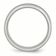 thumbnail image 2 of Bague en Acier Inoxydable Poli avec Incrustation de Fibre de Carbone Noire 6mm Taille 11, 2 of 6