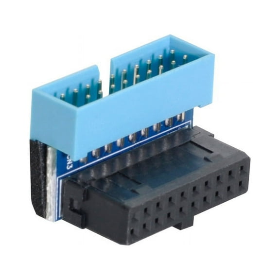 CY Up Angled USB 3.0 20Pin 19Pin Male to Female Extension Adapter 90 Degree for Motherboard Mainboard