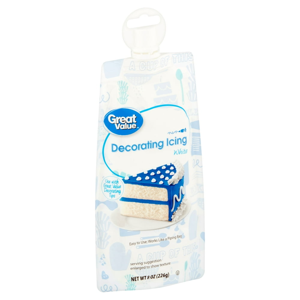 Great Value White Decorating Icing, 8 oz