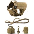 thumbnail image 1 of Chaleco militar táctico para mascotas pastor alemán Golden Retriever, juego de arnés y correa para perros de entrenamiento táctico para perros de todas las razas, 1 of 5