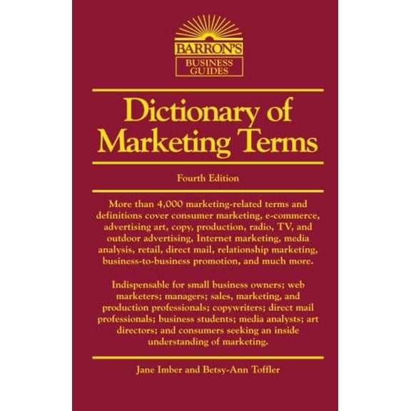 Pre-Owned Dictionary of Marketing Terms (Vinyl Bound) 0764139355 9780764139352