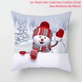 thumbnail image 3 of Funda de cojín navideña con muñeco de nieve, adornos navideños para el hogar, Navidad 2024, regalo de Navidad, adornos navideños, Año Nuevo 2025, 3 of 5