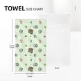 thumbnail image 4 of YFYANG Absorbent Towel, Soft Skin-Friendly Happy Family Doodle Washcloth Bath Towel, Suitable for All Skin, 27.5 x 16-inch, 4 of 7
