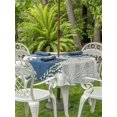 thumbnail image 2 of Outdoor Tablecloth with Umbrella Hole & Zipper, Sage Green Coastal Round Tablecloth 60 Inch, Summer Coral Beach Nautical Patio Table Cover Waterproof Table Cloth for Picnic/Party, 2 of 7