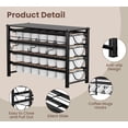 thumbnail image 2 of Y&M Coffee Pod Organizer for Countertop, 4-Tier Metal Storage Drawer, Holds 56 Capsules, Coffee Station Holder for Kitchen, Office, or Home, 3 cup rack, Black, 2 of 8