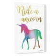thumbnail image 2 of Epic Art 'Ride a Unicorn' by Susan Ball, Acrylic Glass Wall Art, 16"x24", 2 of 3